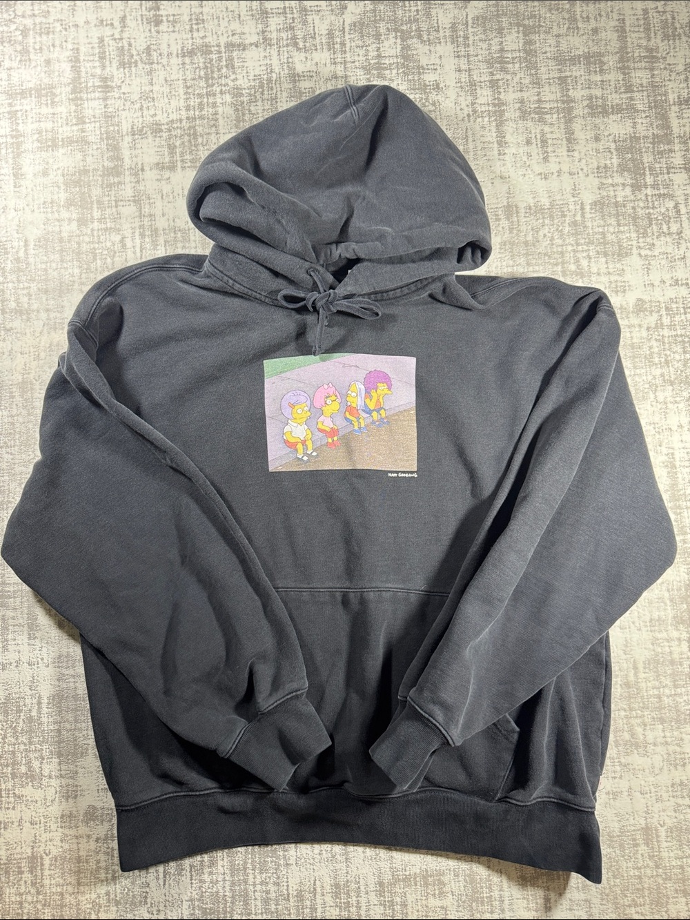 Levi's x The Simpsons "Wigs" Caviar Bart Hoodie Limited Edition sz L 24X23.5PTP